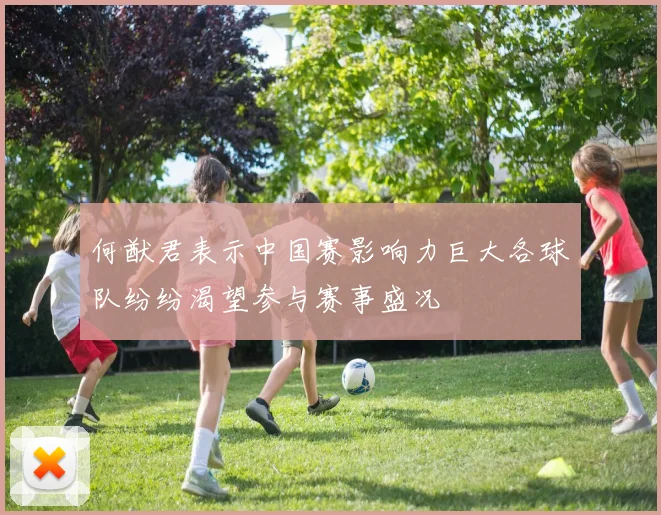 何猷君表示中国赛影响力巨大各球队纷纷渴望参与赛事盛况